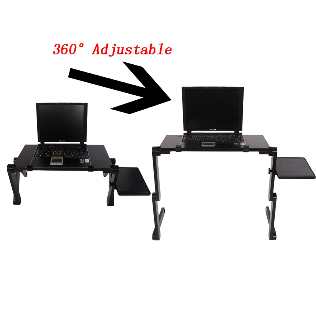 48 X 26cm Portable Home Assembly Folding Table Black