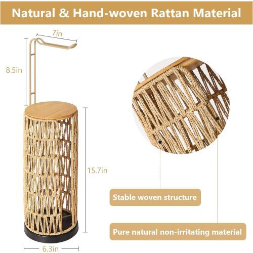 Independent Toilet Paper Holder With Storage Space