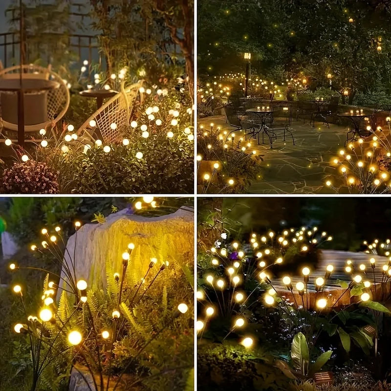 Solar LED Lights Garden Firework Warm Lights