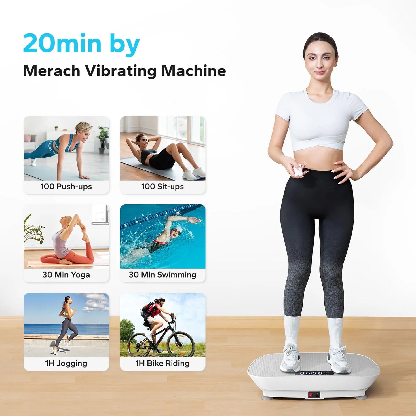 MERACH Vibration Plate Exercise Machine