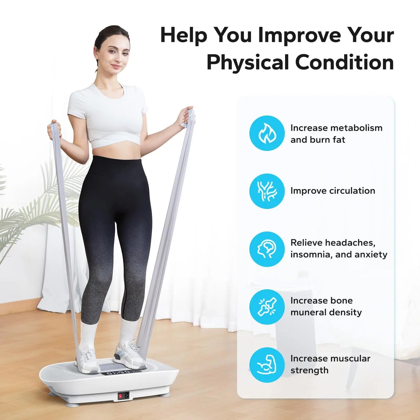 MERACH Vibration Plate Exercise Machine