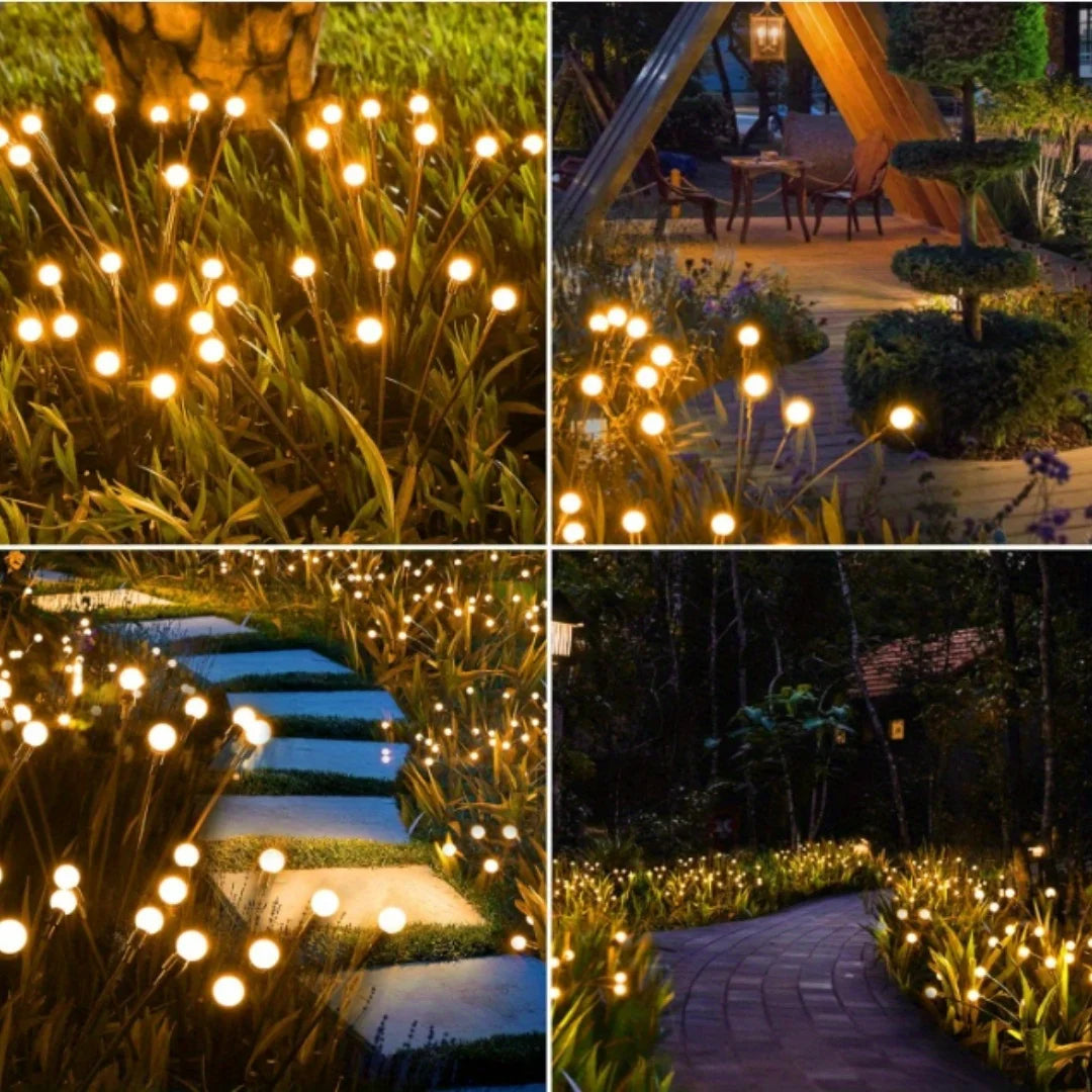 Solar LED Lights Garden Firework Warm Lights