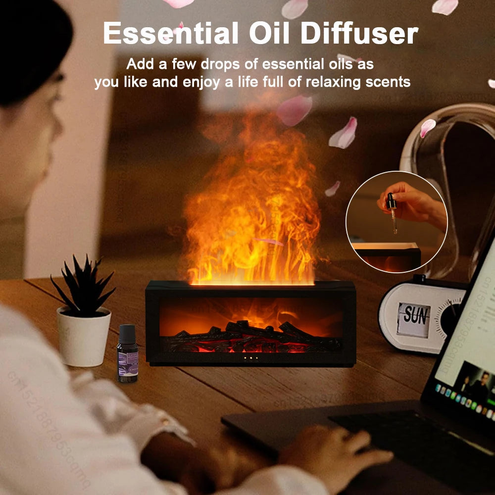 Air Humidifier Essential Oil Diffuser With LED Light