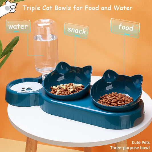 Automatic Drinking Bowl Anti Overturning Cat Food