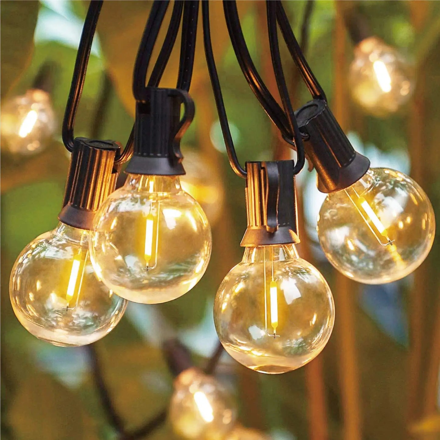 G40 LED Outdoor String Ball Lights 7.6M/20M Shatterproof