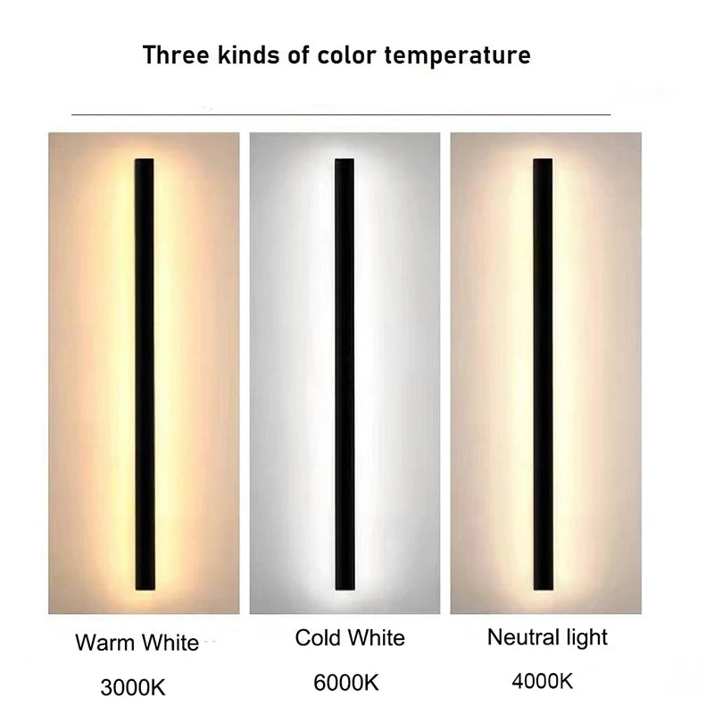 LED Outdoor Modern Waterproof Wall Light