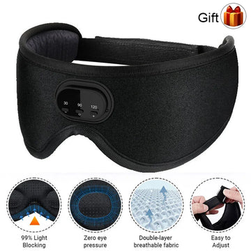 White noise version 3D wireless music sleep headset bluetooth eye mask microphone