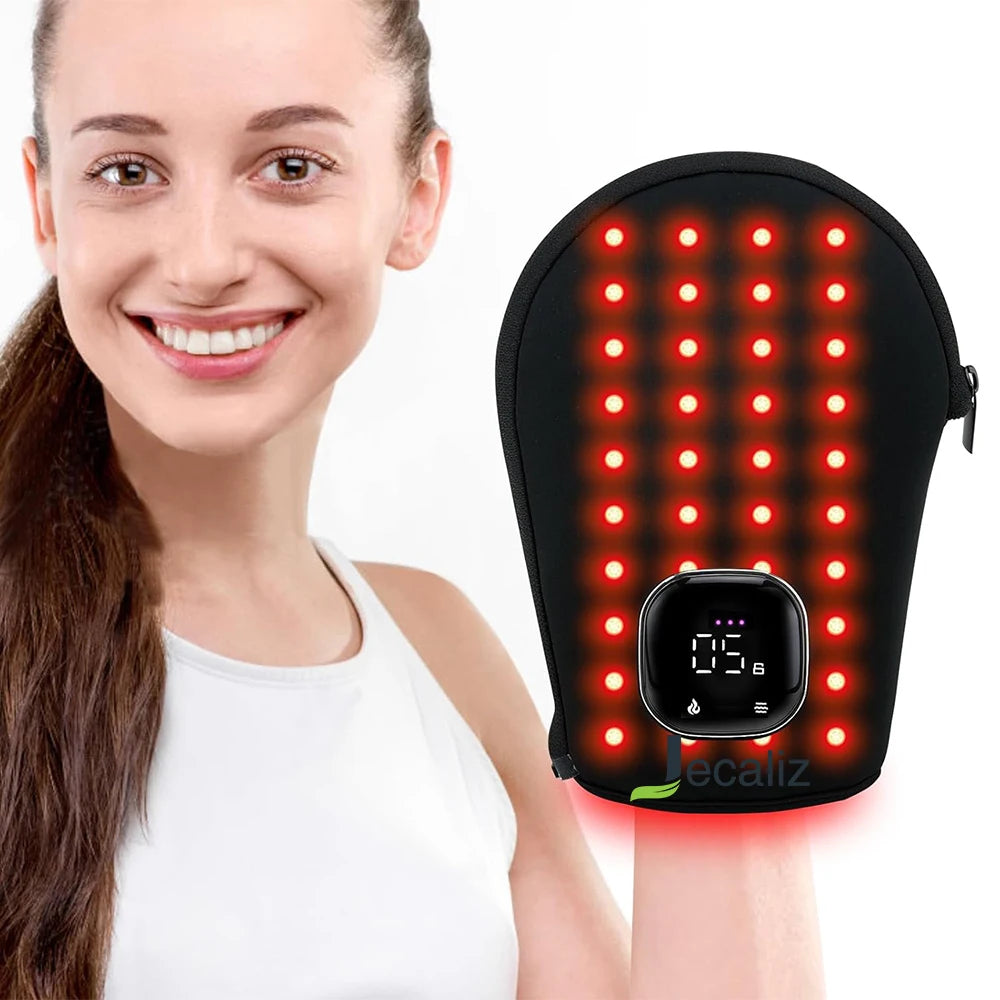 660nm 850nm Mul-tifunctional Massage Red Light Therapy Hand Gloves for Hand Pain Release