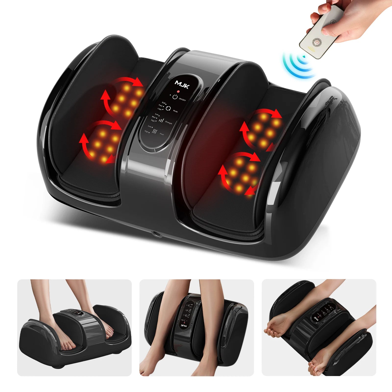 Shiatsu Foot Massager Electric Feet Massage with Heat and Deep Tissue Kneading for Relief Stress, Deep Rolling Massage,Best Gift