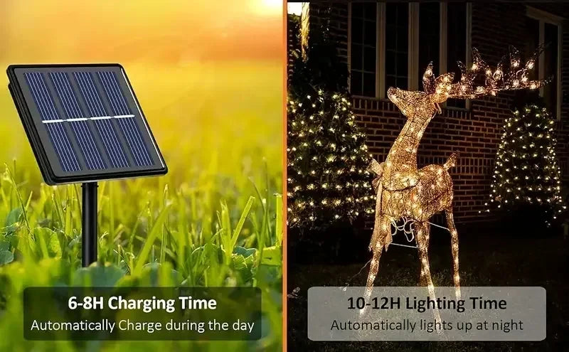 Solar Garden Fairy Lights with 8 Modes