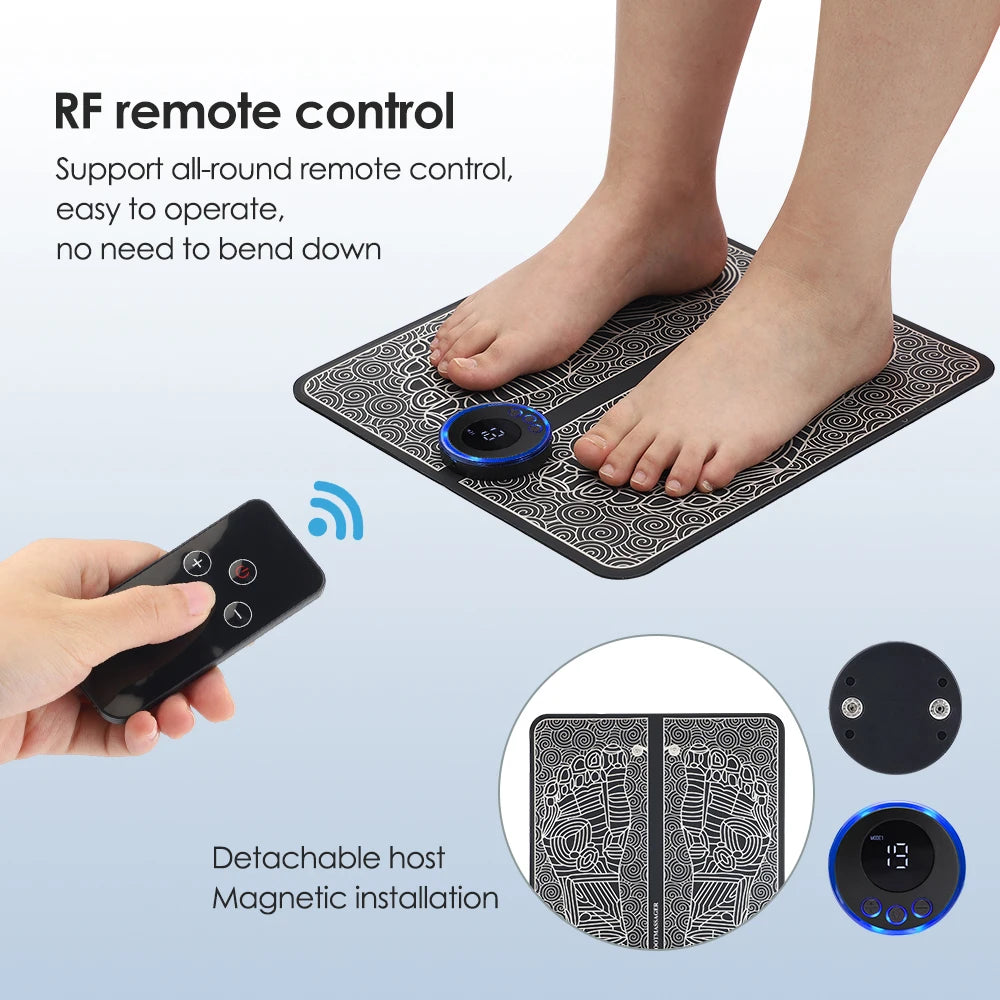 Smart Foot Massager Feet Massage Machine Slim Legs Foot Massage Pad Feet Relax Improve Blood Circulation With Electrode Patches