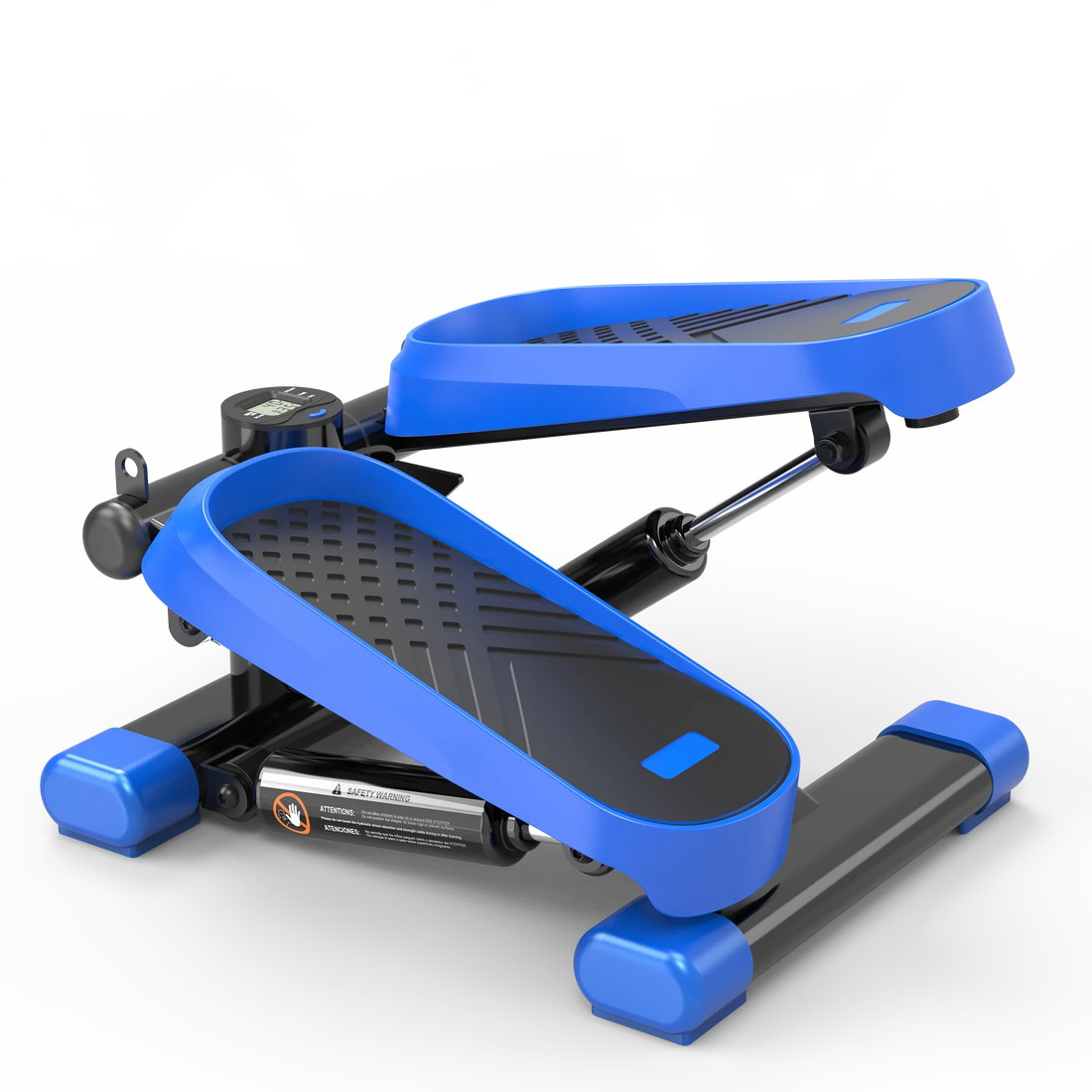 330LBS Capacity Mini Stair Stepper Exercise Machine with Resistance Bands and LCD Monitor for home