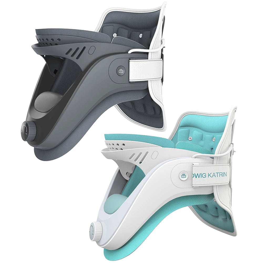 Cervical Neck Traction Device with Airbag Support Neck Brace Gifts for Men/Women/Dad/Mom/Him/Her for Cervical Spine Alignment