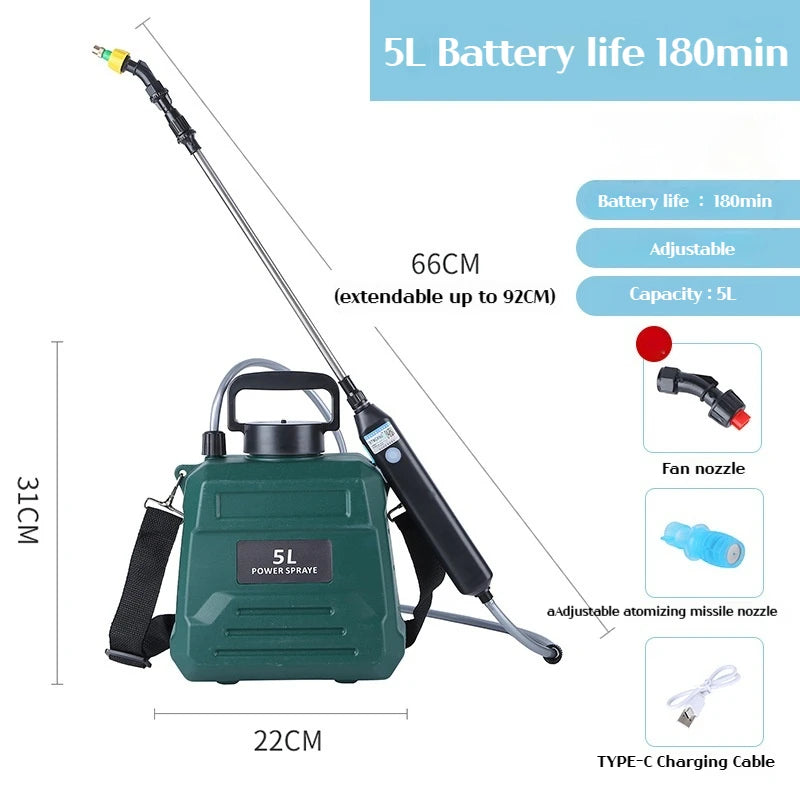 Shoulder-type electric sprayer 2000mAh lithium battery