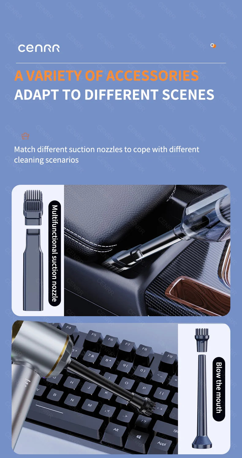 Mini Car Wireless Vacuum Cleaner