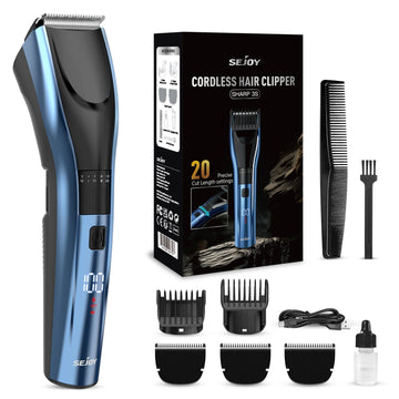 Sejoy Hair Trimmer Electric for Men Women rechargeable LED Display Hair Clipper  Beard Shaving Body Trimmer Professional Barber