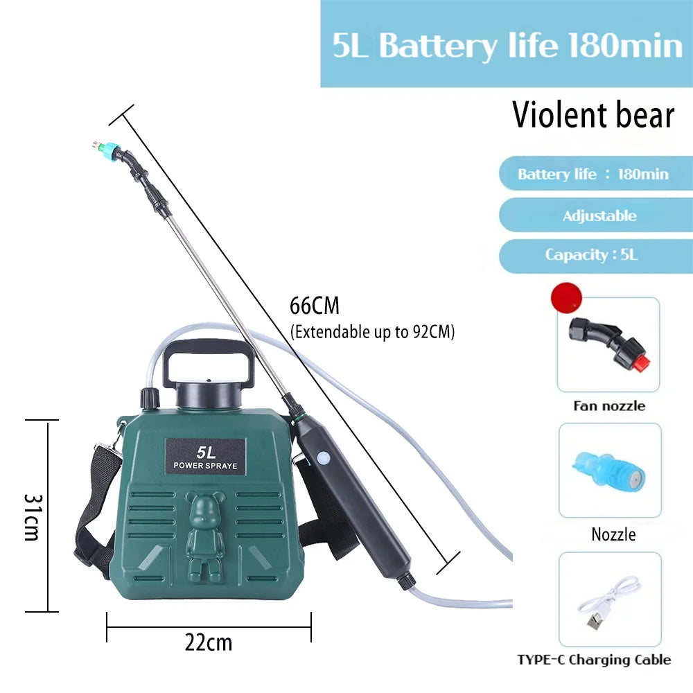 Shoulder-type electric sprayer 2000mAh lithium battery