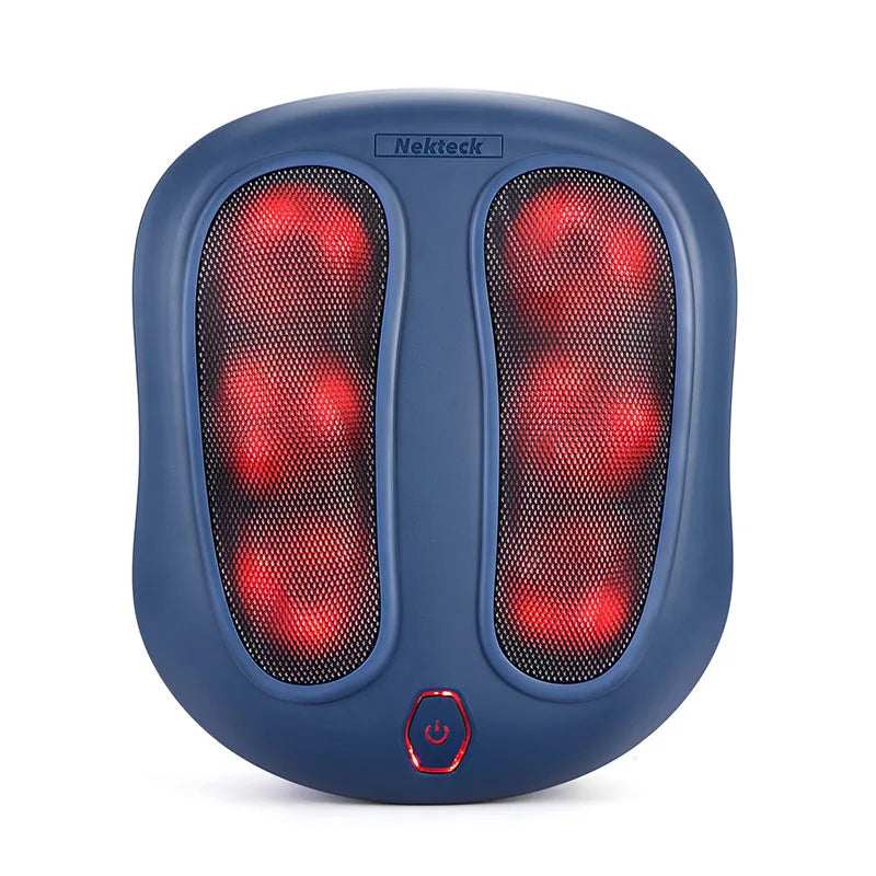 Nekteck Foot Massager with Heat Shiatsu Health Care Therapy Relax Infrared Heating Body Massager Heat Deep Muscles Kneading