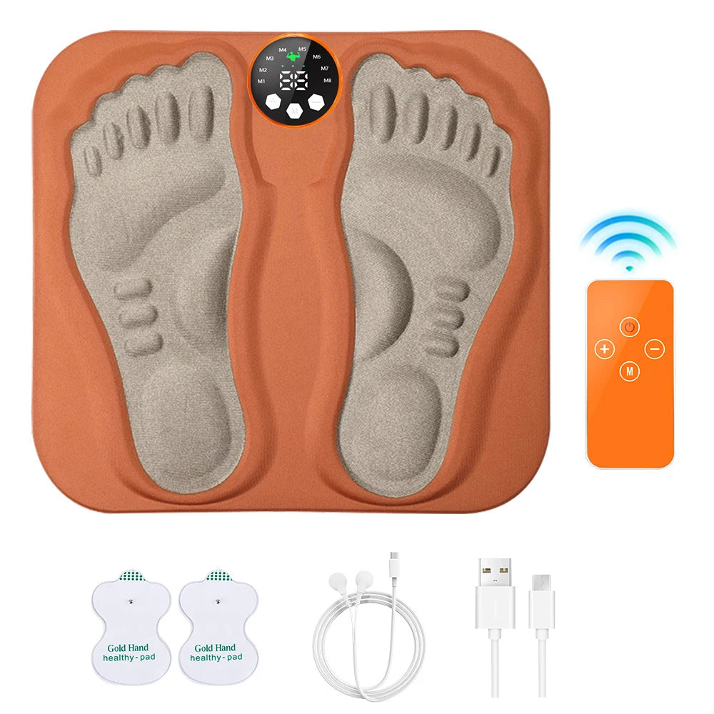 Smart Foot Massager Feet Massage Machine Slim Legs Foot Massage Pad Feet Relax Improve Blood Circulation With Electrode Patches