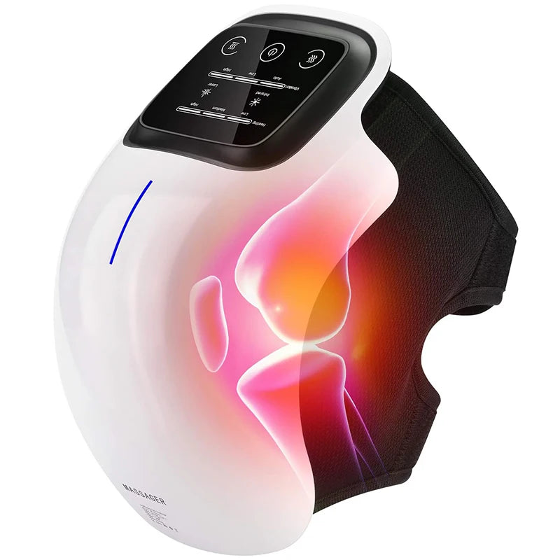Smart Hot Compress Knee Massagers Electric Relaxing Leg Joint Heating Vibration Massager Cordless Knee Pads Gift for Mom and Dad