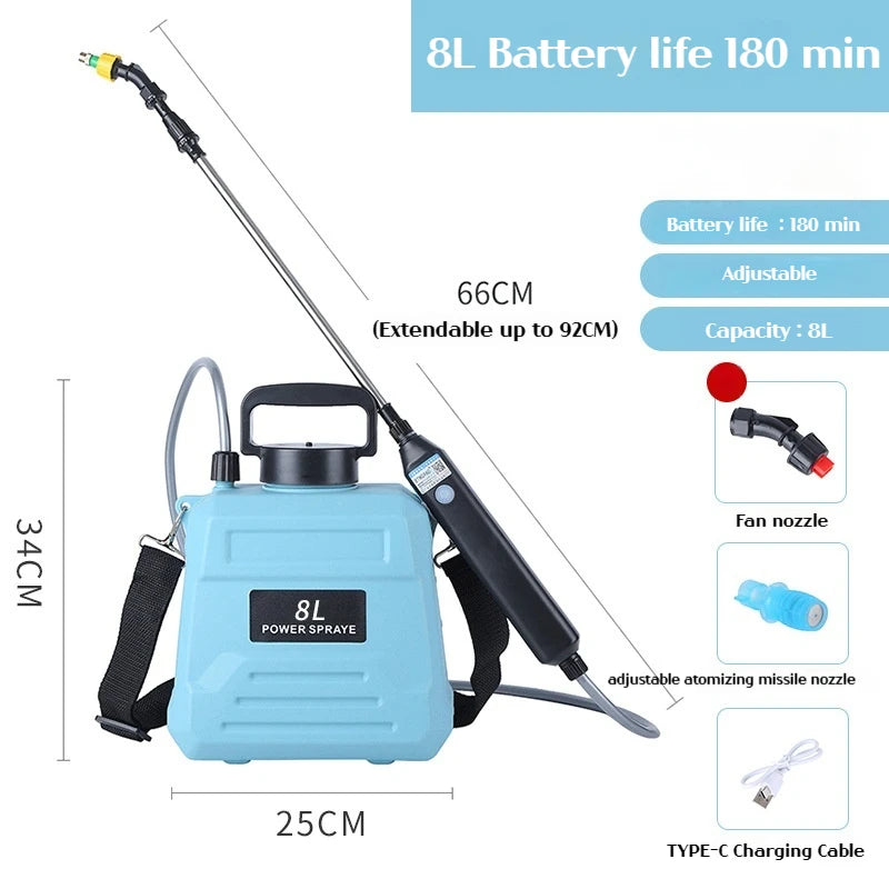 Shoulder-type electric sprayer 2000mAh lithium battery