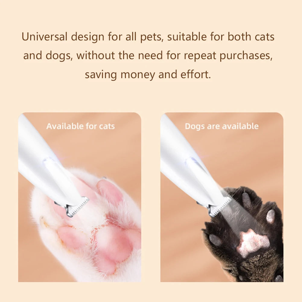 Portable Dog Paw Rechargeable Trimmer