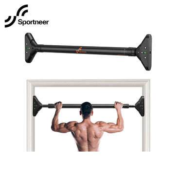 Sportneer Indoor Home Pull Up Bar Adjustable Width Strength Training Chin up Bar without Screws Max 440lbs for Fitness Exercise Success Active