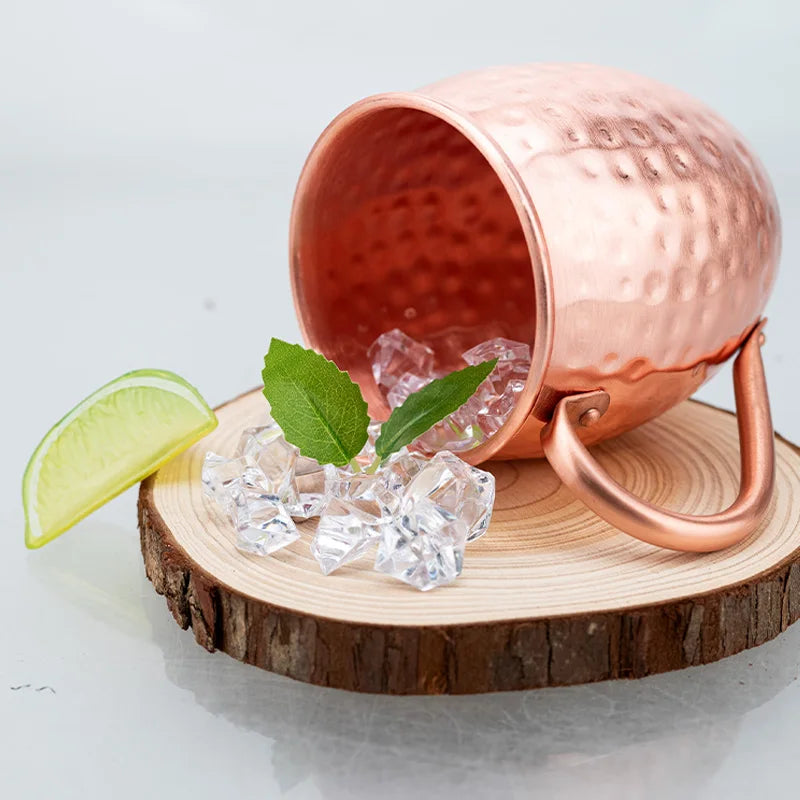 100% Copper Moscow Mule Mug Durable Coppery Beer Mugs 350ml Coffee Mug Milk Cup Pure Copper Bar Cup Drinkware