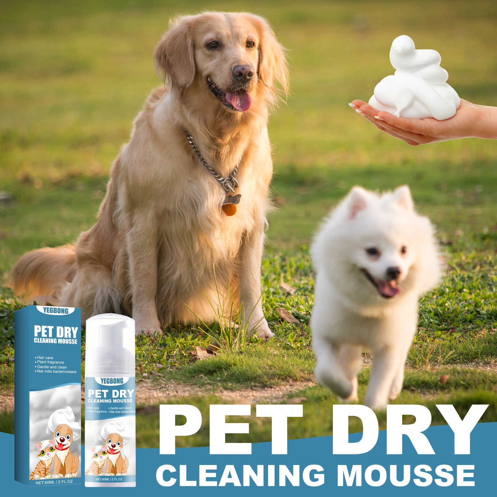 Kittens And Dogs Require No Washing To Eliminate Odors, Smooth And Clean Hair