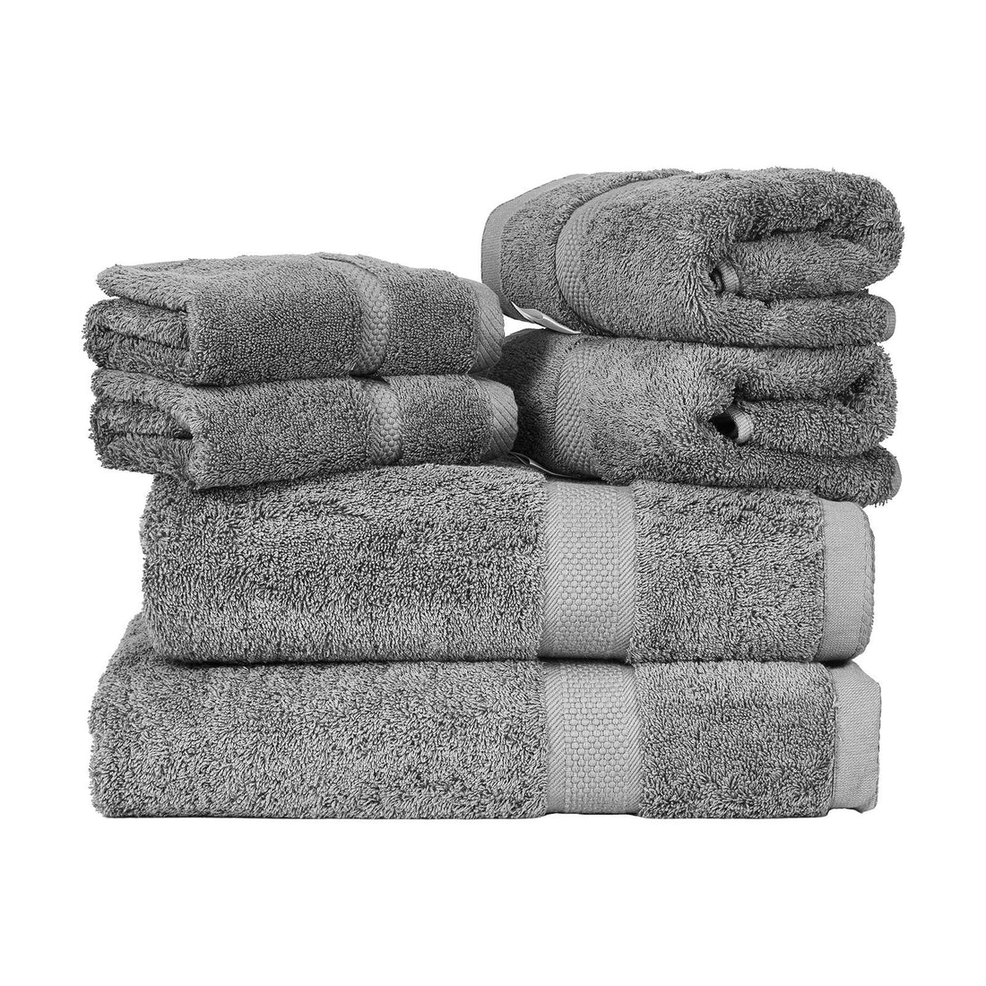 6-Piece Towel Set 600 GSM  Cotton Soft Towels For Bathroom Gym Hotel Spa