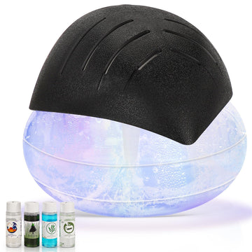 Air Purifier Black Blue With Aromatherapy Oil 4 Pieces