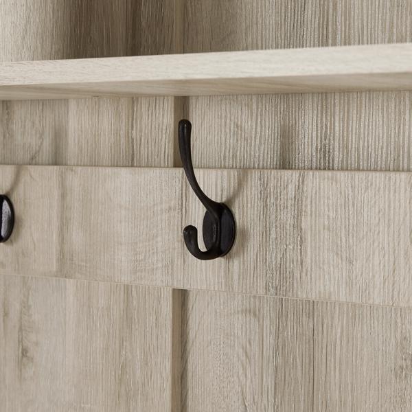 2 Storage Racks, 4 Storage Cabinets With 4 Clothes Hooks And 1 Sponge Pad, Multiple Wardrobe Storage Racks For Bedroom And Porch, Coat Rack, Shoe Cabinet, Beige